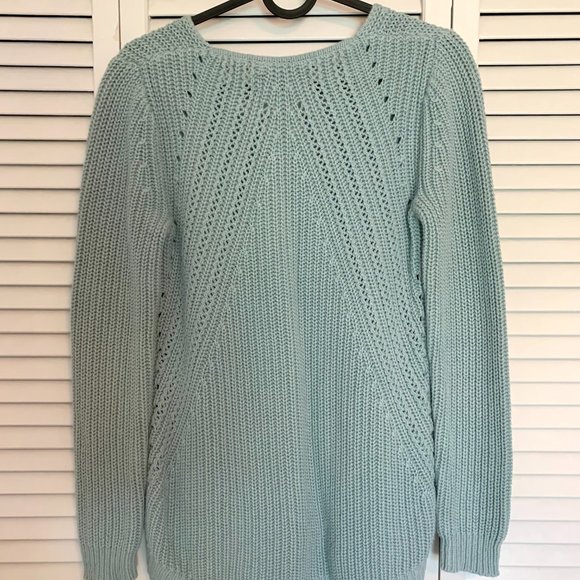 Gently Worn LOFT Women's Aqua Sweater - Size XS - Picture 3 of 4
